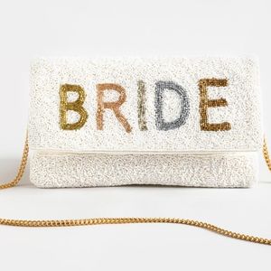 Beaded Bride Clutch
